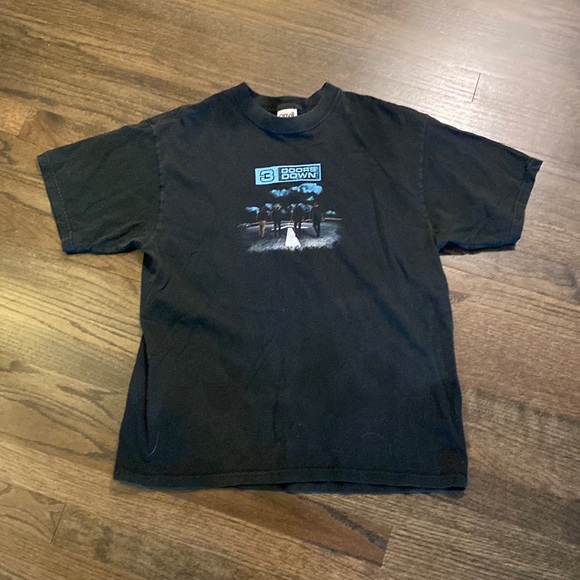 Anvil Other - 3 Doors Down Concert T Shirt Black 2004 Vintage Y2K GUC